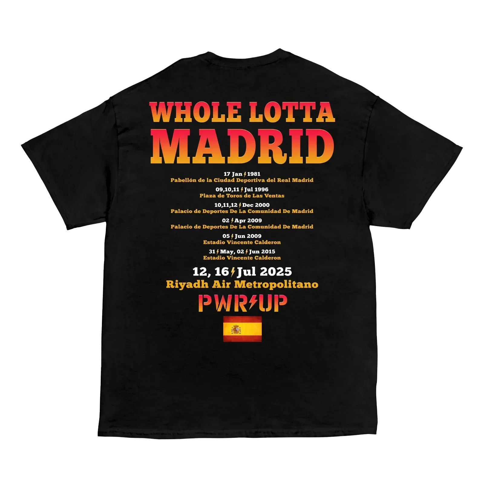 Madrid PWR UP Tour T-Shirt - Image 2